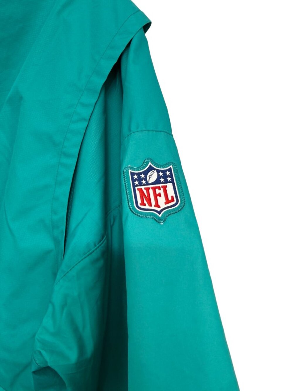 MIAMI DOLPHINS NIKE NFL 3/4 ZIP LONG SLEEVE WINDBREAKER W/ POCKETS MEN'S SIZE L - Picture 8 of 9